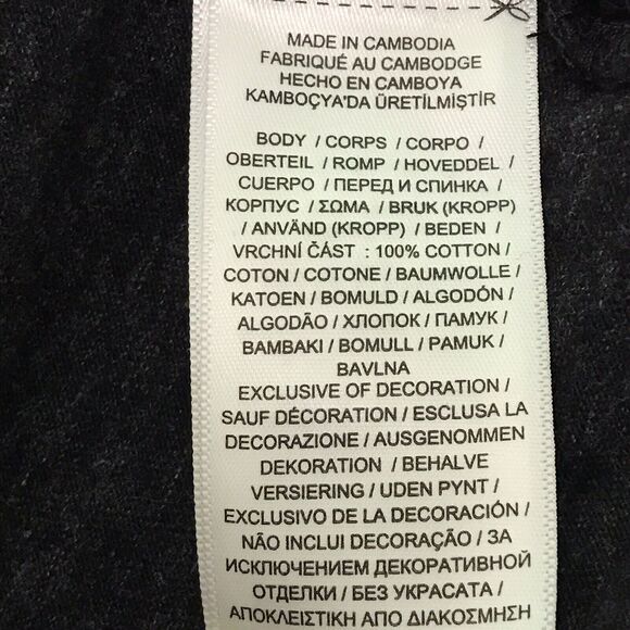 Polo Ralph Lauren Heather Charcoal Women's M 175/96A Short Sleeve Cotton T-shirt - Picture 6 of 10